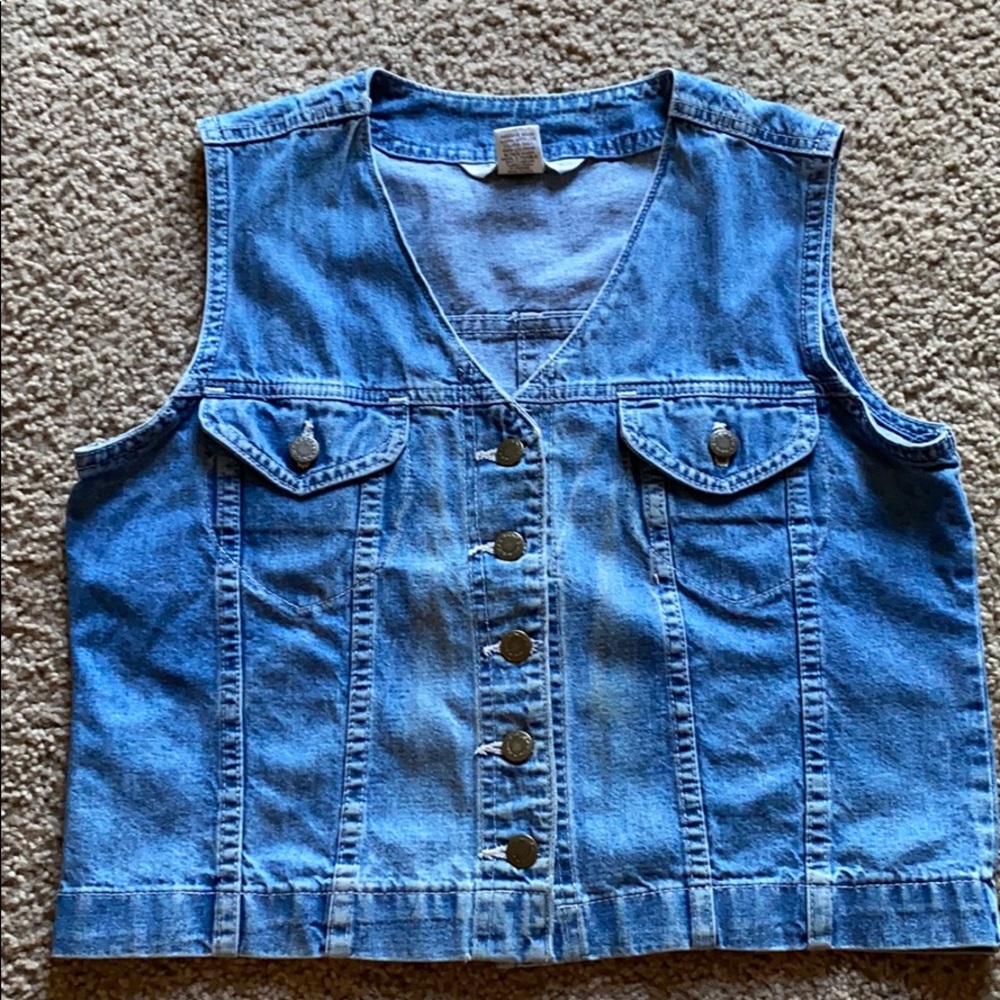 Vintage denim vest
